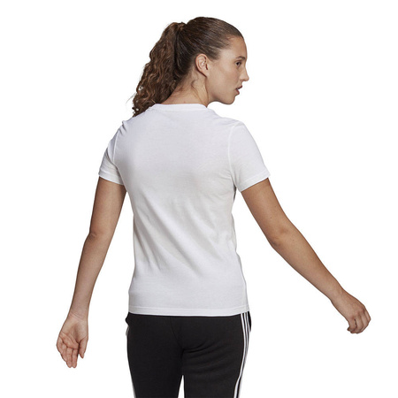Koszulka damska biała adidas Essentials Slim Logo Tee (GL0768)